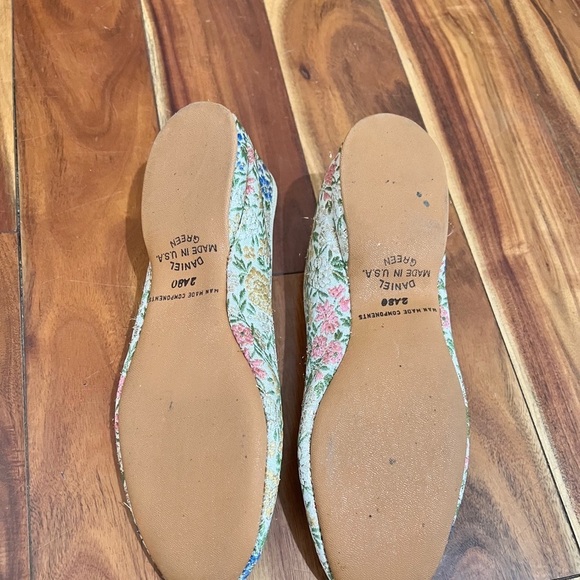 Vintage Daniel Green 6 Embroidered 1960s Retro Ballet Slipper Shoes - Picture 6 of 6